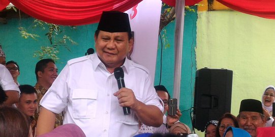Pantau hasil hitung cepat Pilgub DKI, Prabowo datangi DPP Gerindra