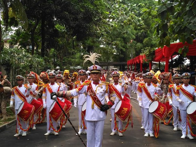 marching band sambut prabowo