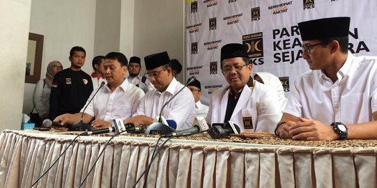 Presiden PKS umumkan exit poll, Anies-Sandi unggul dengan 39 persen