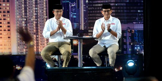 Hitung cepat sementara LSI Denny JA: Anies-Sandi unggul 49,06%