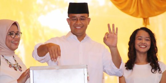 Anies menang telak di TPS-nya, kantongi 377 suara