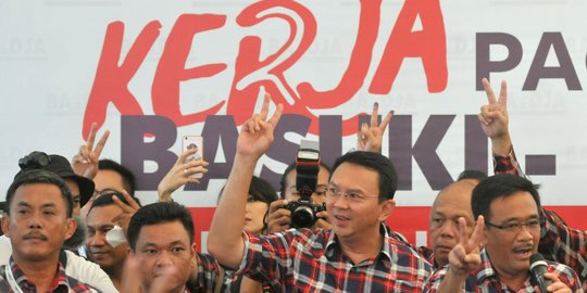 Unggul sementara, Ahok berterima kasih kepada pendukung & parpol