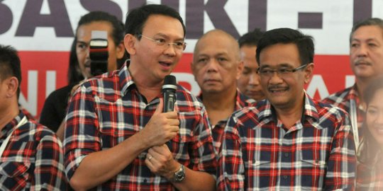 Unggul di beberapa hitung cepat, Ahok-Djarot pilih tunggu hasil KPUD