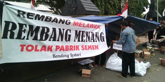 6 Penolak pabrik semen di Rembang jadi tersangka pemalsuan dokumen