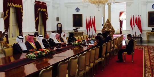 Presiden Jokowi terima Majelis Al-Syura Saudi di Istana