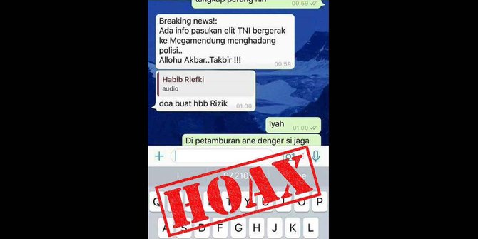 kabar hoax tni