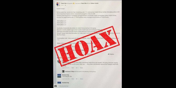 kabar hoax tni