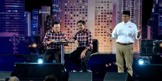 Adu argumen Ahok & Anies atasi banjir jelang putaran 2 Pilgub DKI