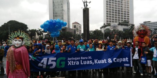 XL kampanye kualitas jaringan baru di Car Free Day Jakarta