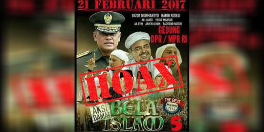 Mabes TNI: Poster Jenderal Gatot dengan ulama undang aksi 212 hoax!