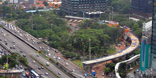 Ahok optimis flyover Semanggi bisa diresmikan Jokowi Agustus 2017