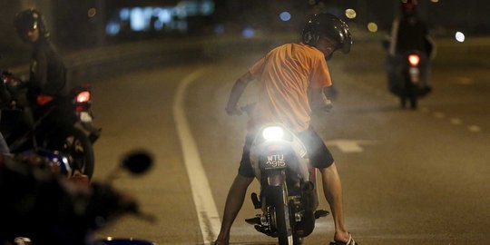 Berantas balap liar, polisi di Makassar nyamar jadi bikers