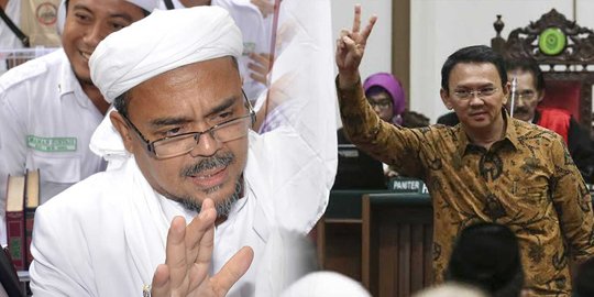 Menunggu Rizieq Syihab bersaksi di sidang Ahok