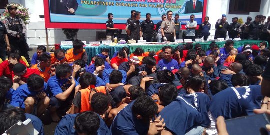 Polrestabes Surabaya ungkap 112 kasus kejahatan dalam 12 hari