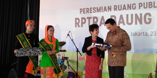 Resmikan RPTRA Baung, Ahok ingin Jakarta punya Kampung KB