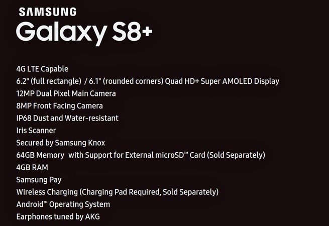 bocoran spesifikasi lengkap samsung galaxy s8