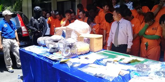 Ganja 19,1 kilogram dari Aceh diamankan di Bali