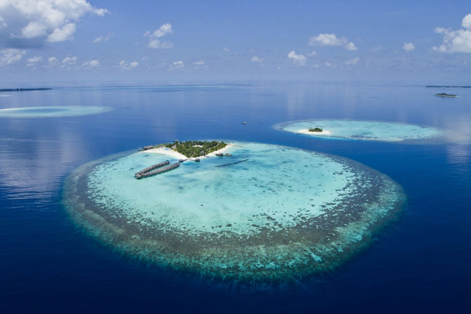 salah satu atoll di maladewa