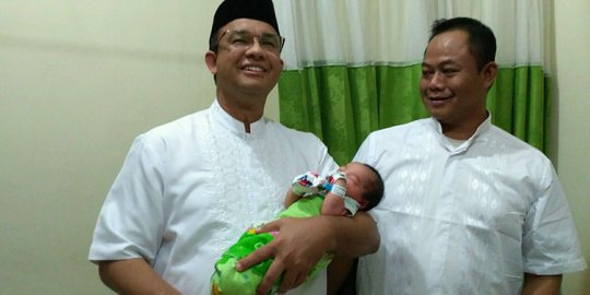 Jenguk AniesSandi, Anies janjikan cuti PNS yang istrinya melahirkan