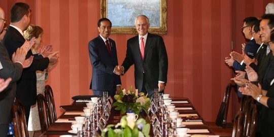 Sambangi Australia, Jokowi-Turnbull pulihkan kerja sama militer