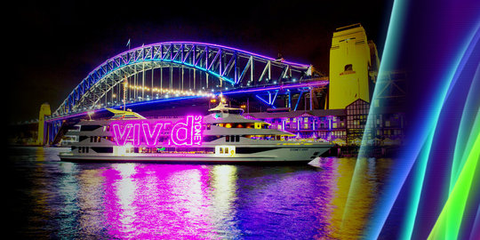 Gemerlap kemeriahan tata lampu, musik & ide di Festival Vivid Sydney