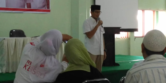 Jelaskan program unggulan ke warga, Sandiaga tegaskan bukan kampanye