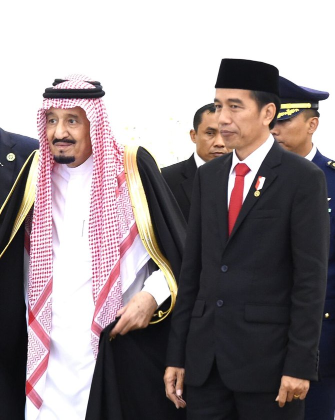 raja salman di istana bogor