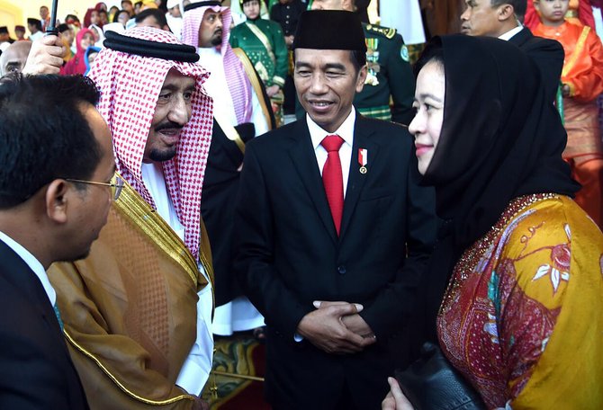 puan maharani bertemu raja salman