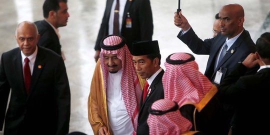 Tiba di DPR, Raja Salman disambut Setya Novanto