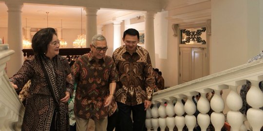 Ahok terima kunjungan Try Sutrisno dan Meutia Hatta di Balai Kota