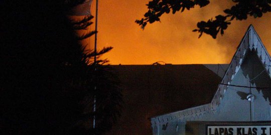 Polisi belum hitung kerugian Lapas Jambi yang dibakar napi