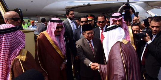 Wapres JK sampai Djarot lepas keberangkatan Raja Salman ke Brunei