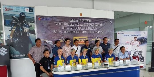 Kroser dunia Suzuki hadir di perilisan GSX 150 di Bangka-Belitung