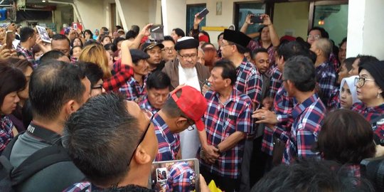 Relawan Agus-Sylvi Jakpus resmi dukung pasangan Ahok-Djarot