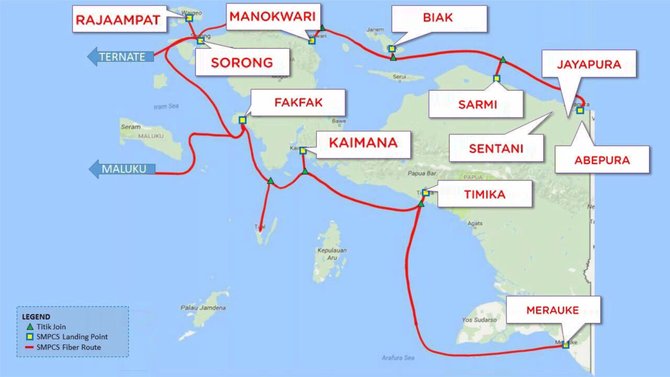 kota di papua yang tersambung layanan indihome