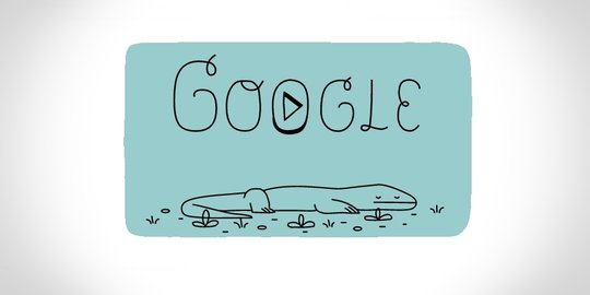 Ada Komodo di Google Doodle hari ini