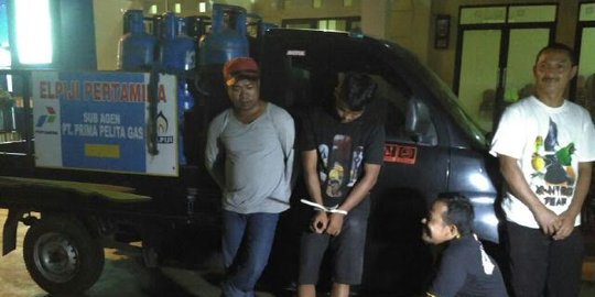 Pengoplos gas Elpiji di Depok ditangkap saat sedang beraksi