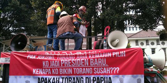 Demo di kantor Menteri Jonan, karyawan Freeport tuntut hal ini