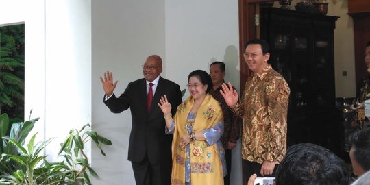 Temui Presiden Afsel, Megawati didampingi Ahok-Djarot