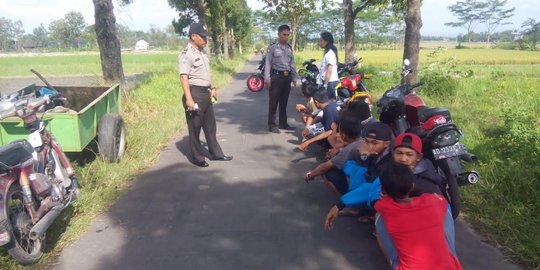 Hendak balap liar, belasan pelajar SMA di Klaten diamankan petugas