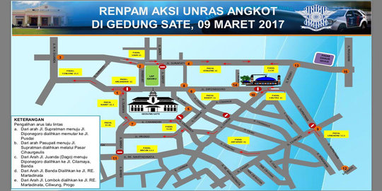 Ini rute pengalihan lalu lintas Bandung selama demo sopir angkot