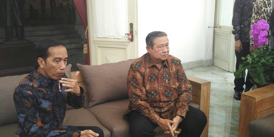 Bertemu SBY, Jokowi bicara pentingnya estafet pembangunan