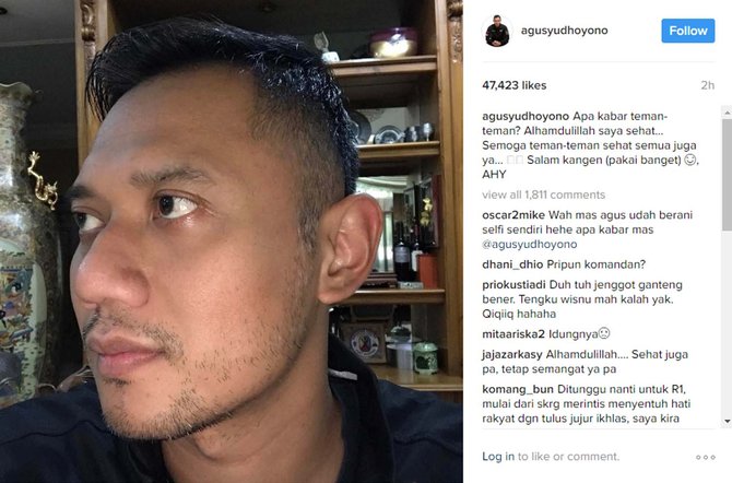 instagram agus yudhoyono