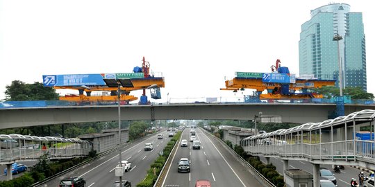 Perkembangan proyek simpang susun Semanggi