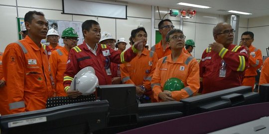 Kunjungi Blok Mahakam, Jonan minta Pertamina tak turunkan produksi