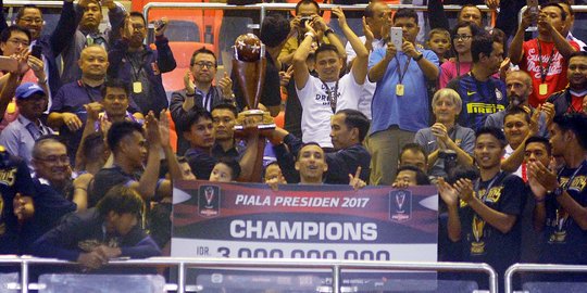 Euforia Arema FC raih juara Piala Presiden 2017