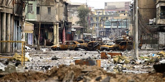 Pemandangan mengerikan Kota Mosul