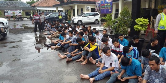 88 Pelajar Karawang ditangkap polisi karena mau tawuran di Bekasi