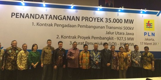 PLN siap bangun 16 proyek bagian 35.000 MW senilai Rp 21,1 T