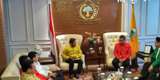 Bertemu di Golkar, parpol pendukung Ahok evaluasi mesin politik